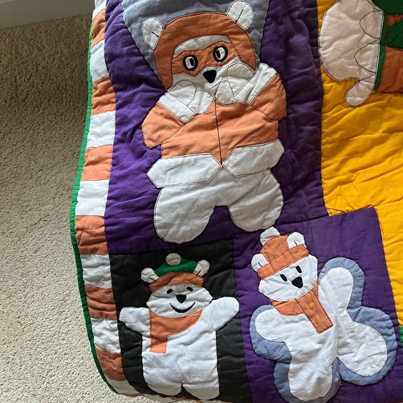 Marshall Fields Santa Bear Blanket celebrating first 10 years of the Santa Bear! - Picture 10 of 10